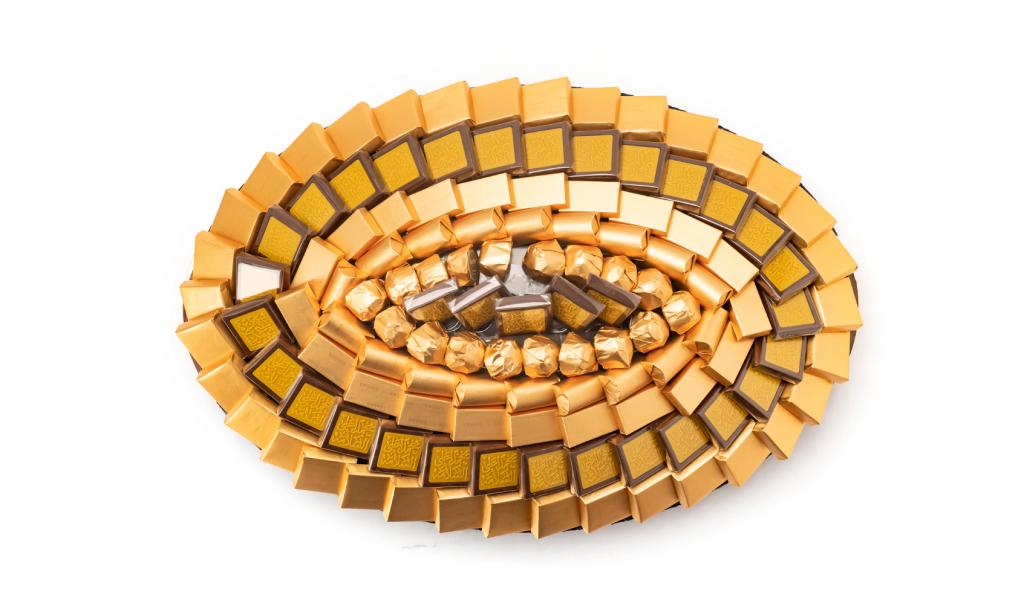 Get Well Soon Tray Medium Brown Oval
