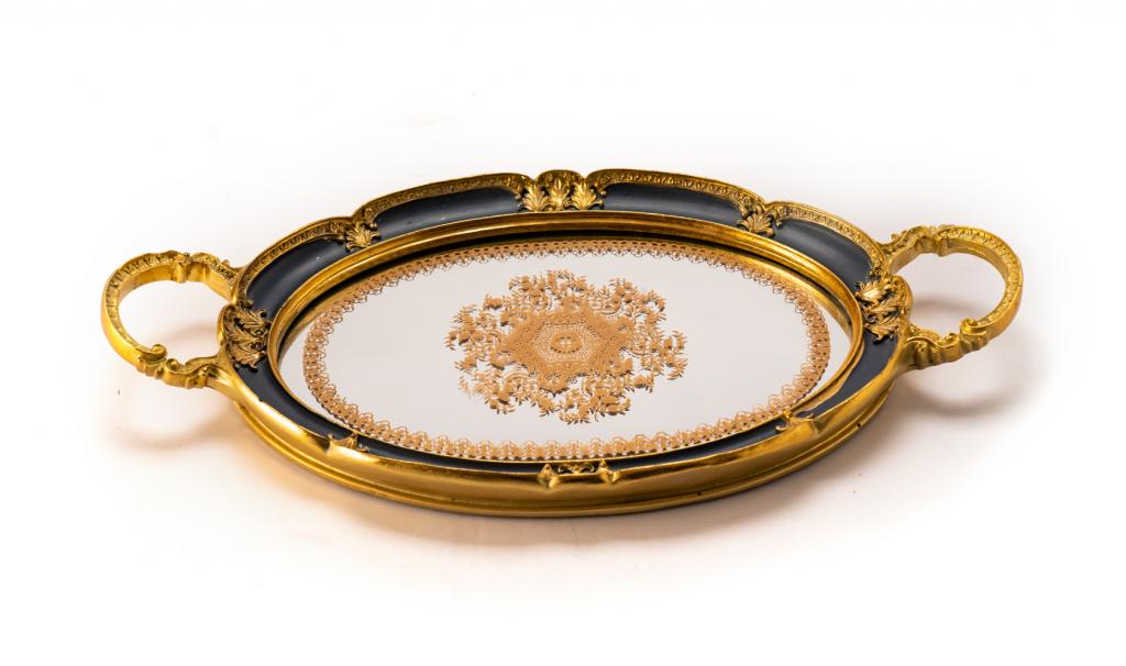 Mix Chocolate Small Dark Blue Metal Tray