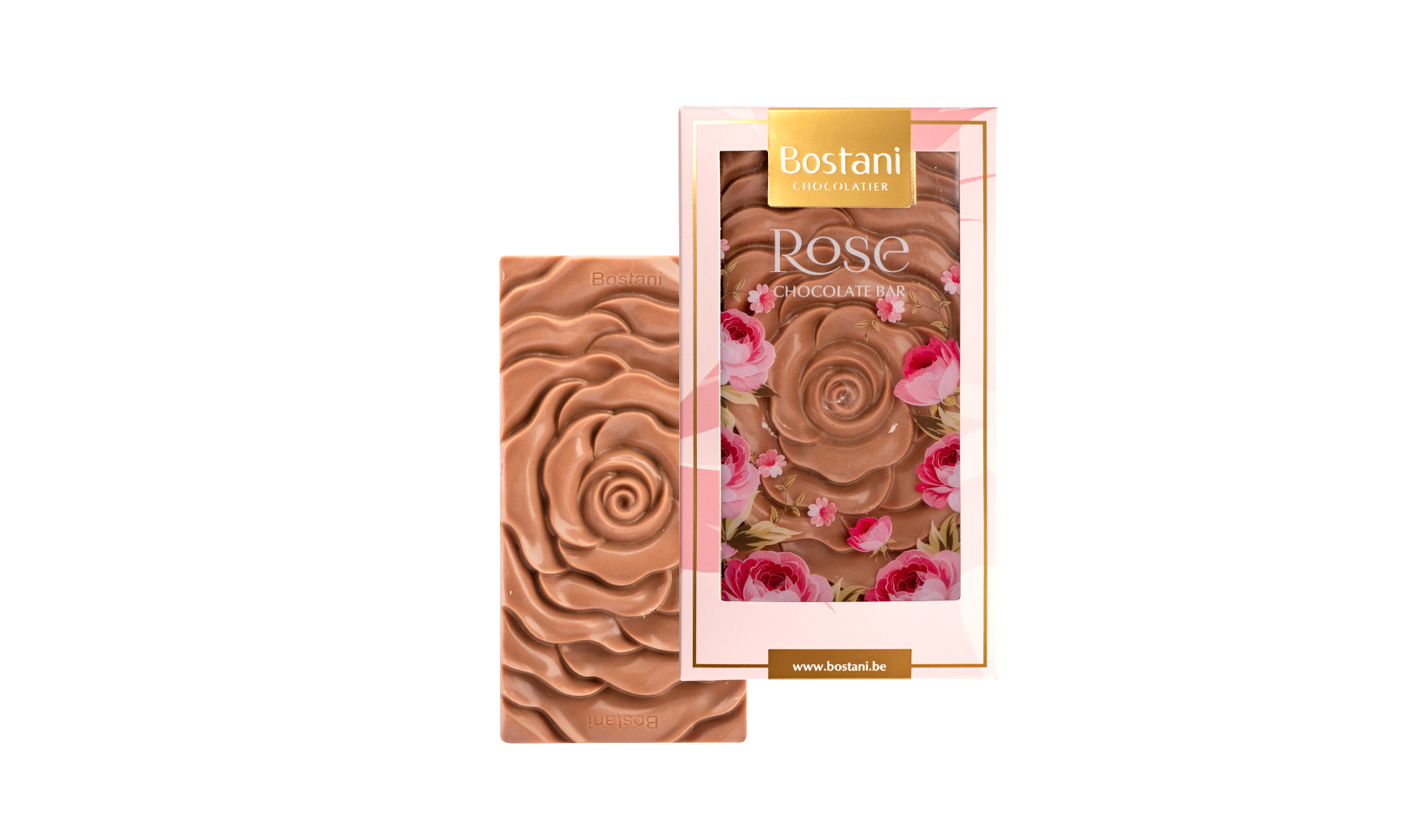 Rose Bar Gold Chocolate Almond 100g