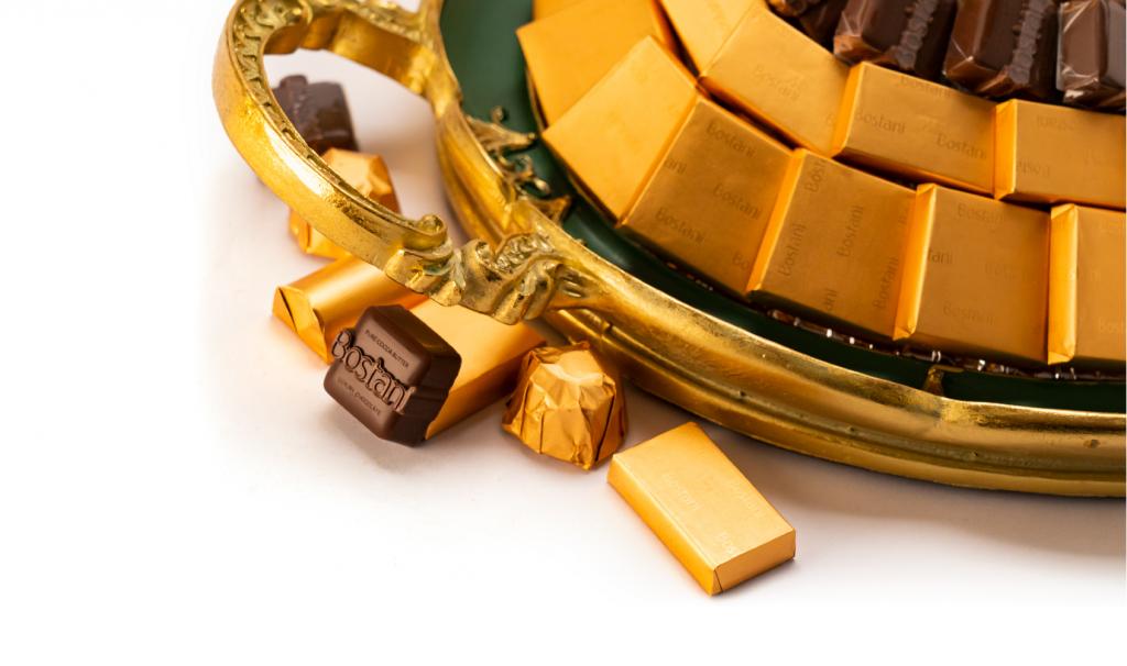 Mix Chocolate Medium Green Metal Tray