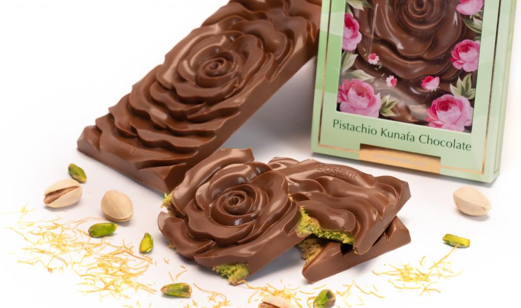 Rose Bar Pistachio Kunafa Chocolate 100g