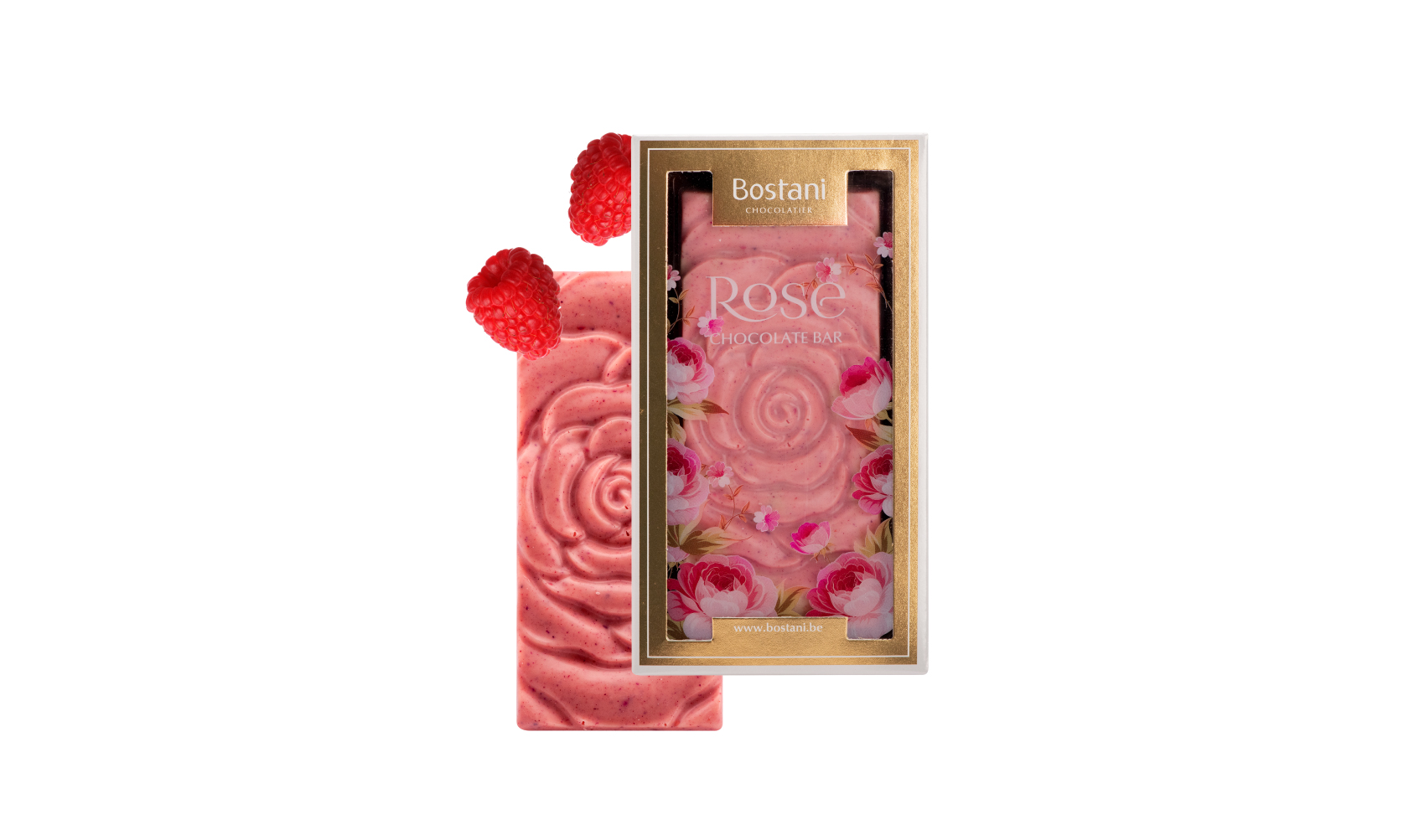 Small Rose Bar White Chocolate Rasberry