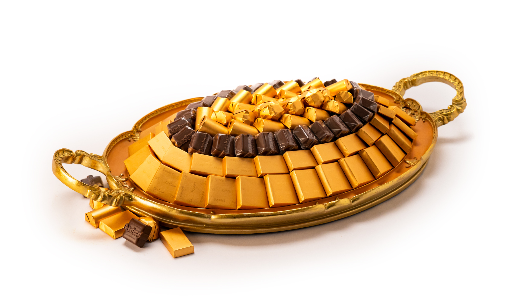 Mix Chocolate Medium Orange Metal Tray