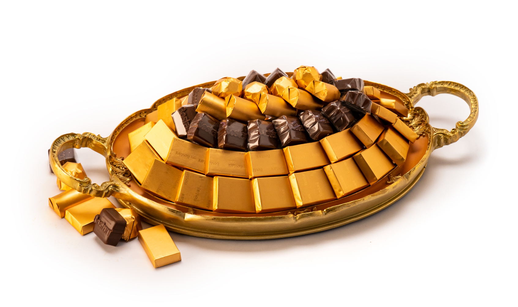 Mix Chocolate Small Orange Metal Tray