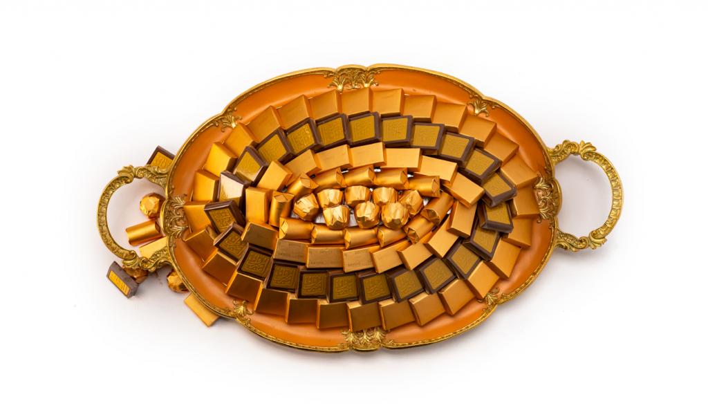 Congratulations Metal Tray Orange Big