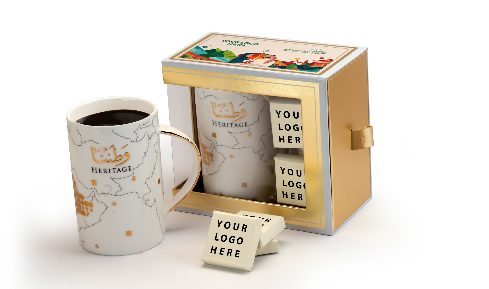 Our Heritage Big Mug In A Gold Box