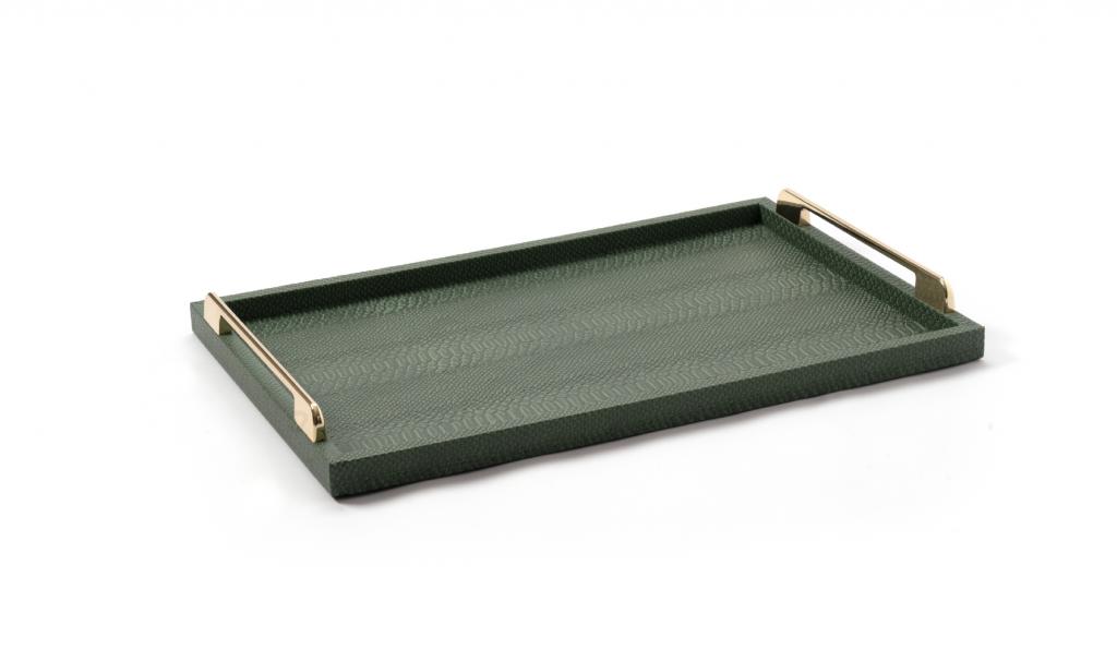 Leatherd Tray Green Medium Mix Chocolate