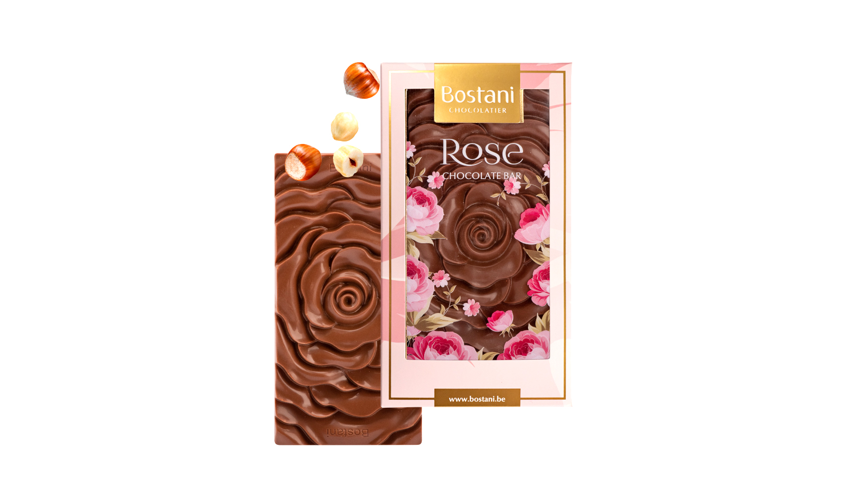 Rose Bar Milk Chocolate 100g