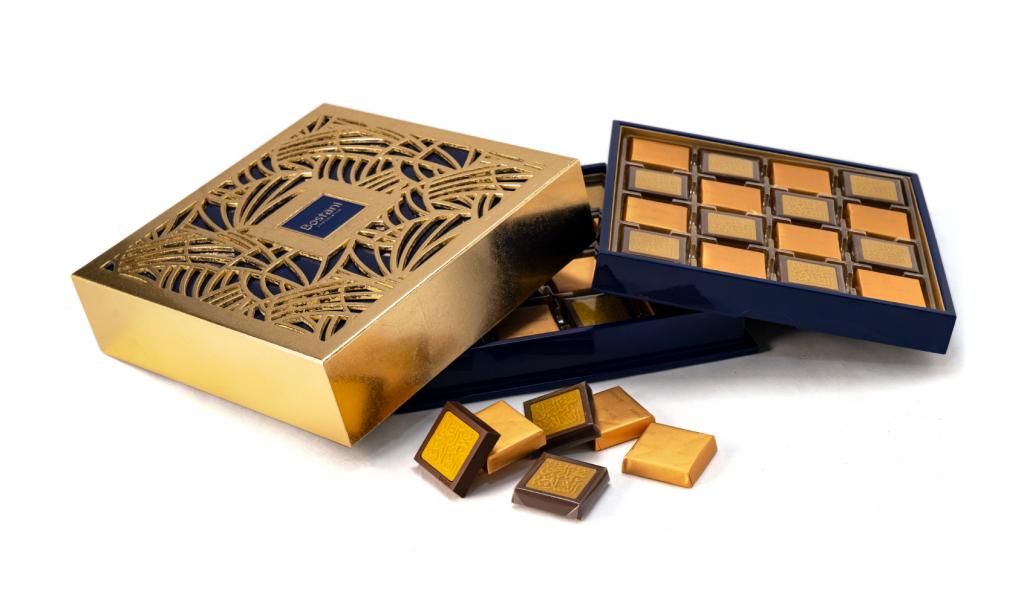 Dark Blue Golden With 32 pcs Get Well Soon Chocolate Box