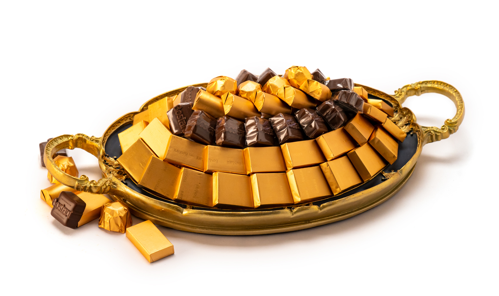 Mix Chocolate Small Dark Blue Metal Tray