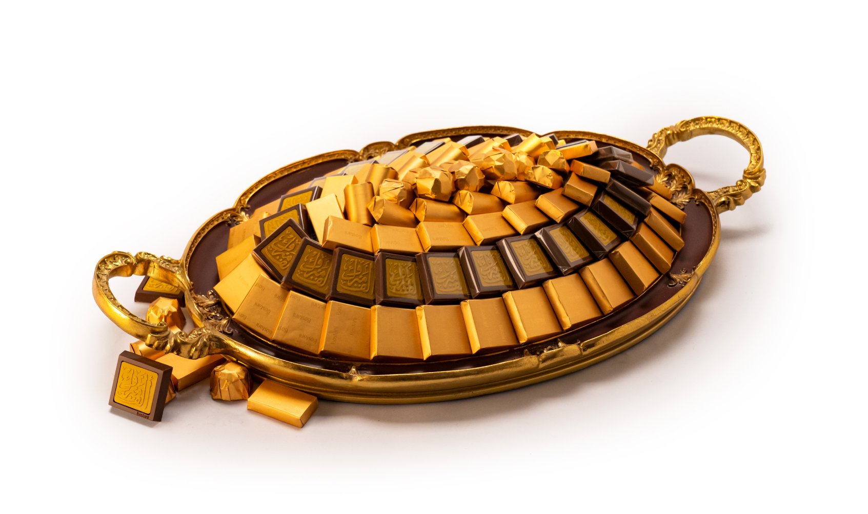 Congratulations Metal Tray Brown Big