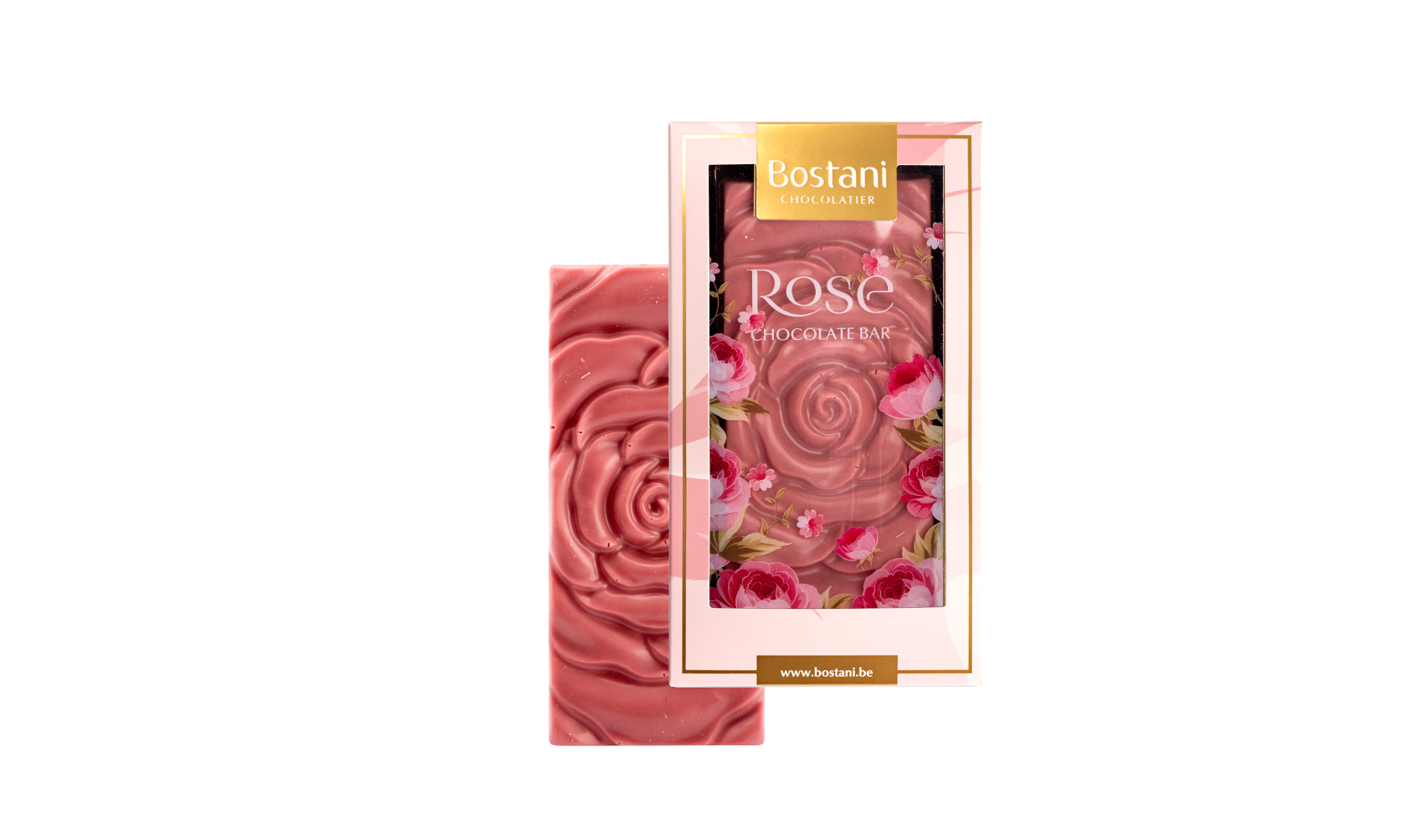 Rose Bar White Chocolate With Raspberry 40g