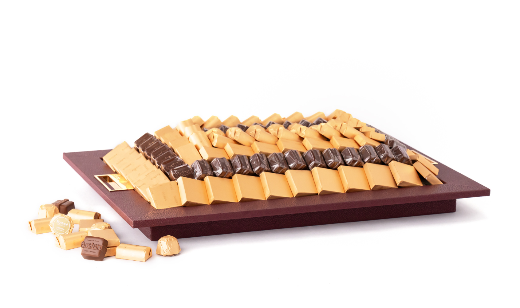 Leatherd Tray Big Red Mix Chocolate