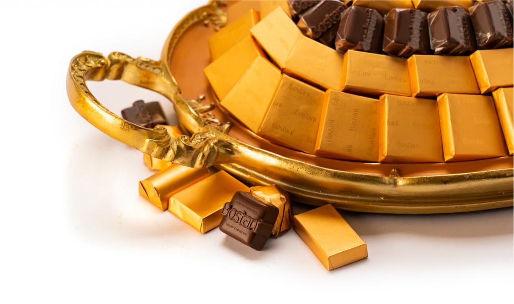 Mix Chocolate Medium Orange Metal Tray