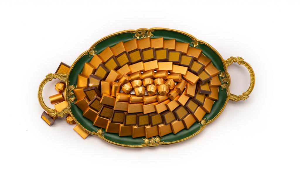 Congratulations Metal Tray Green Big
