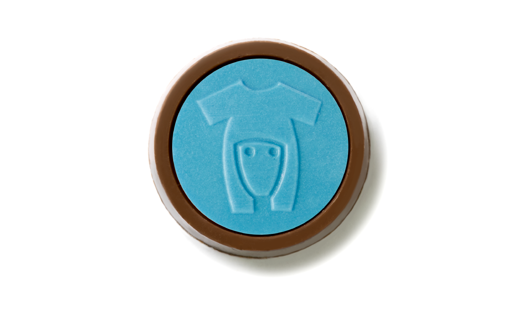 Baby shirt blue chocolate