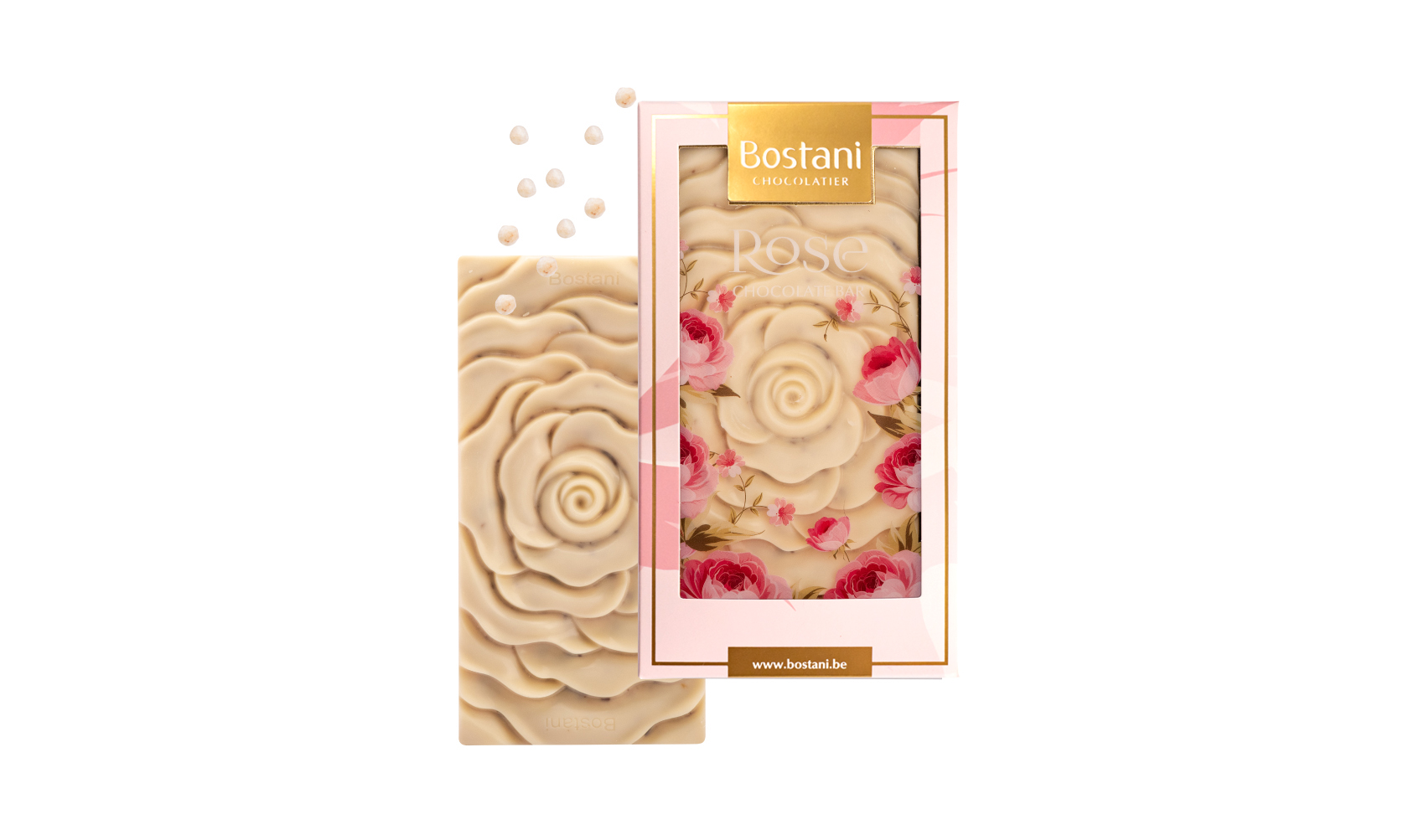 Rose Bar White Chocolate Crispy 100g