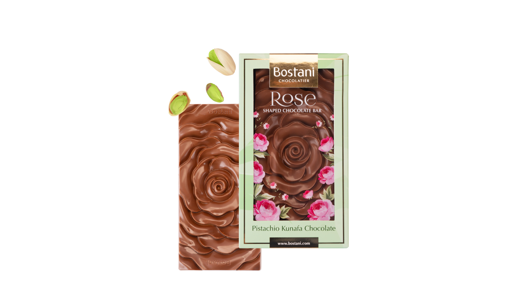 Rose Bar Pistachio Kunafa Chocolate 100g