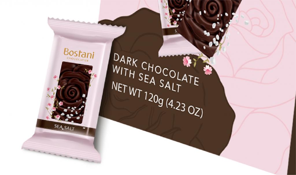 Mini Rose Bag 120g Dark Choclate