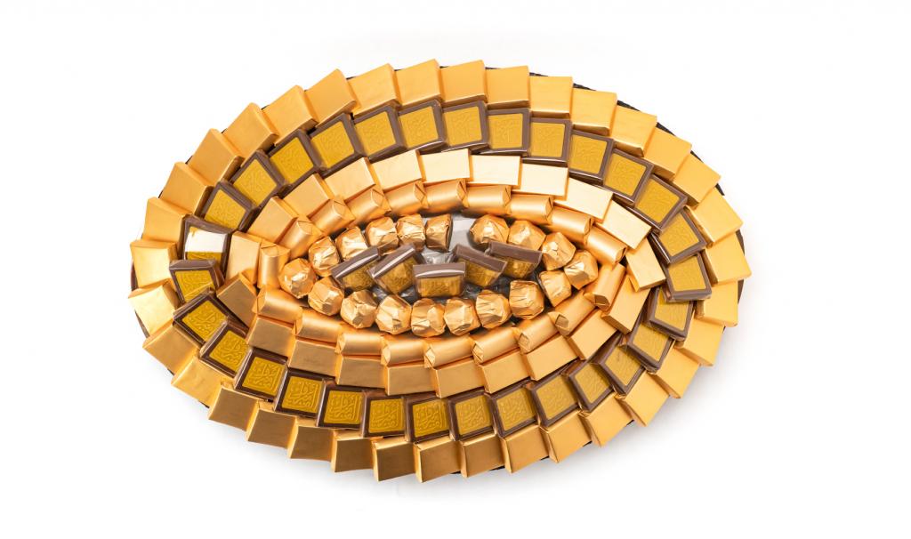 Congratulations Tray Medium Brown Oval