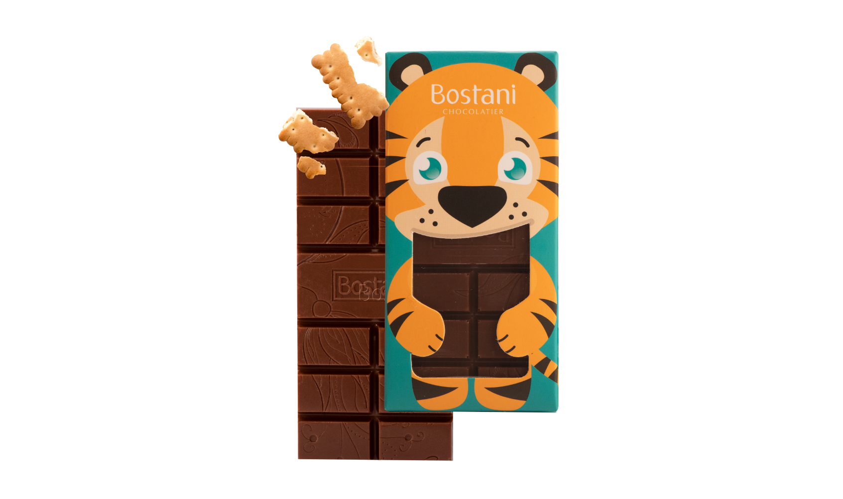 Kids Bar Milk chocolate with Biscuts 35g