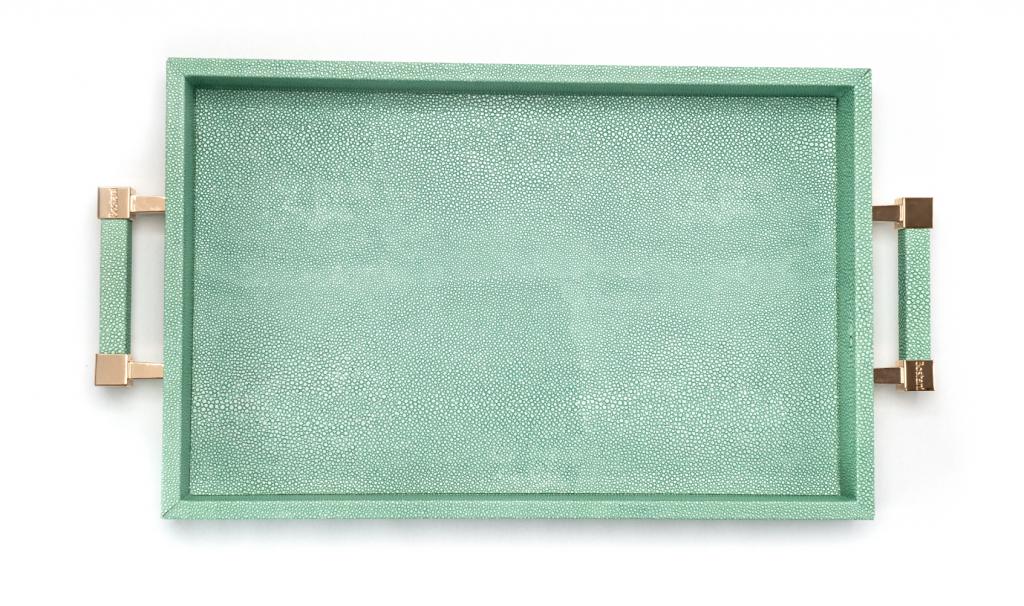 Leatherd Tray Tiffany Small Mix Chocolate