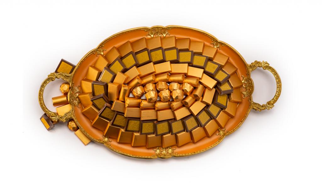 Get Well Soon Metal Tray Orange Big