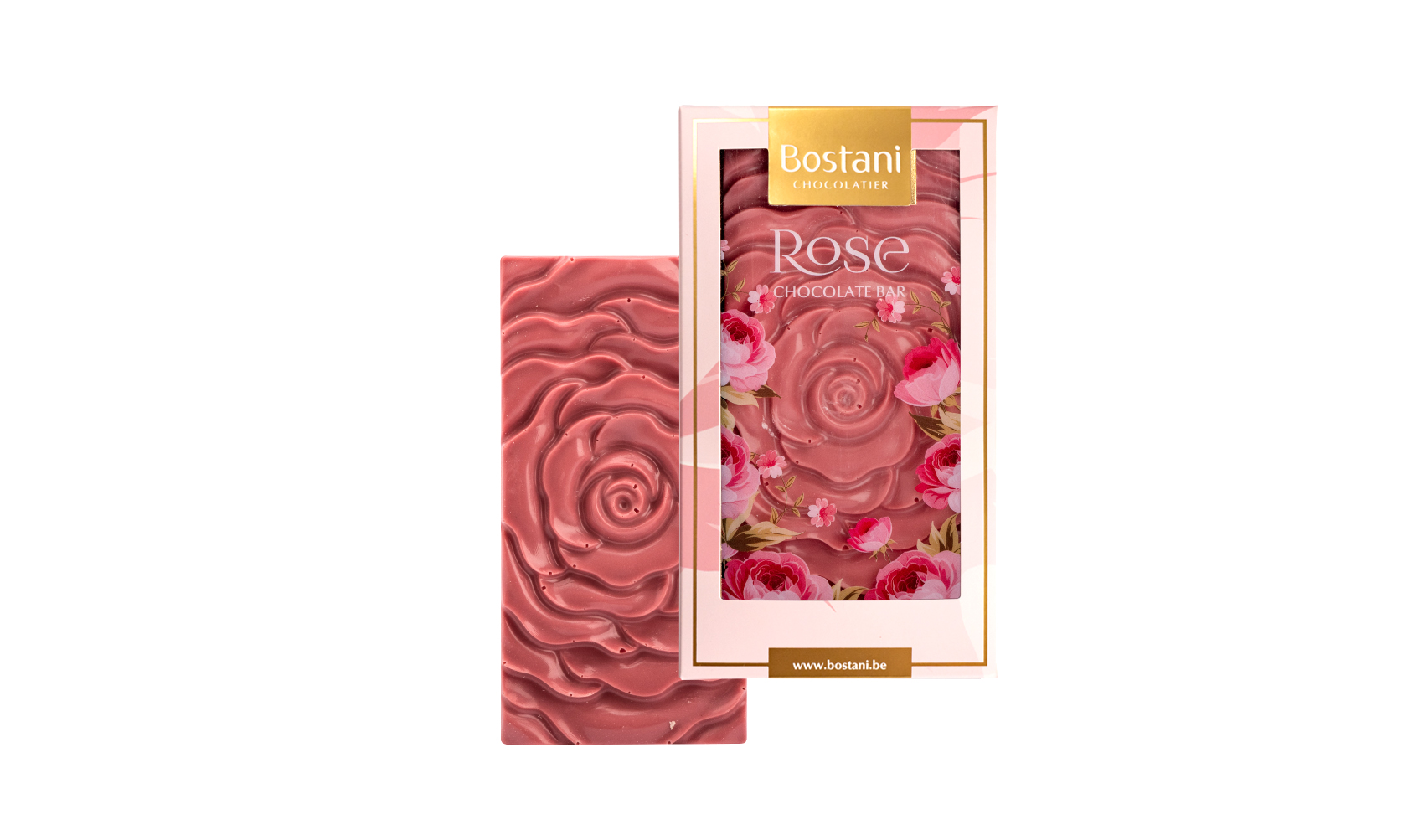 Rose Bar White Chocolate With Raspberry 90g