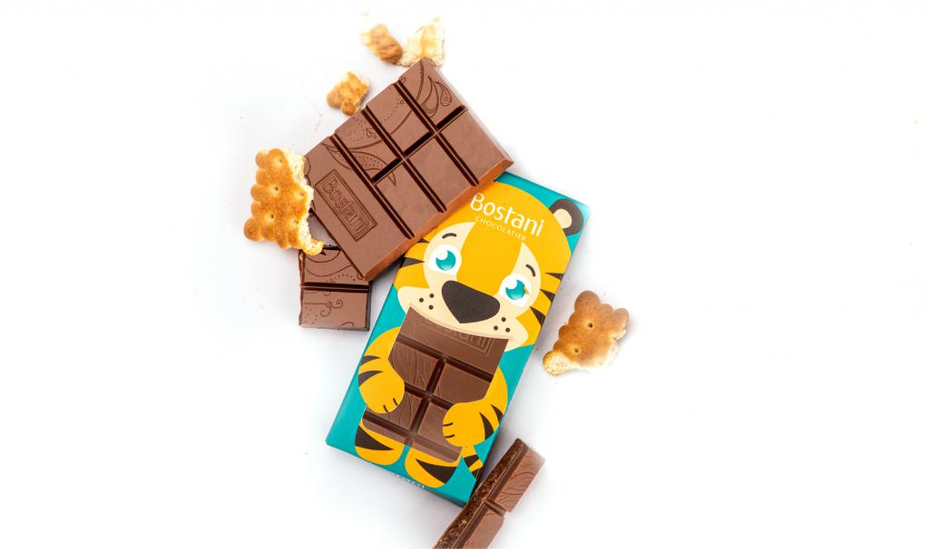 Kids Bar Milk chocolate with Biscuts 35g